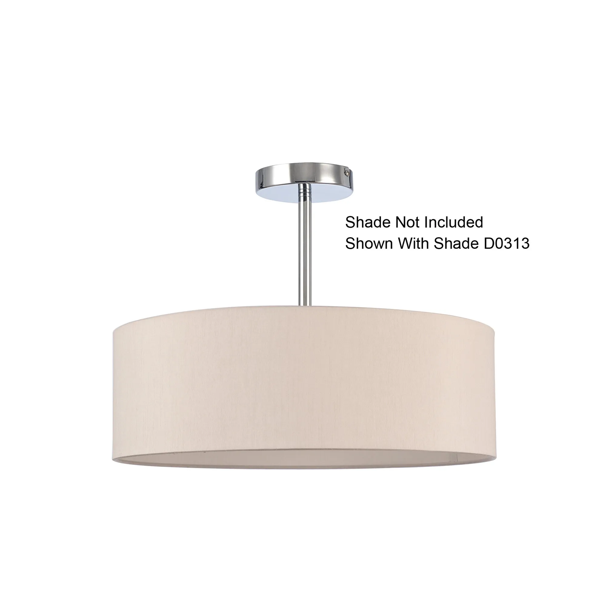 Baymont Semi Flush 3 Light Polished Chrome D0336  Deco Baymont PC